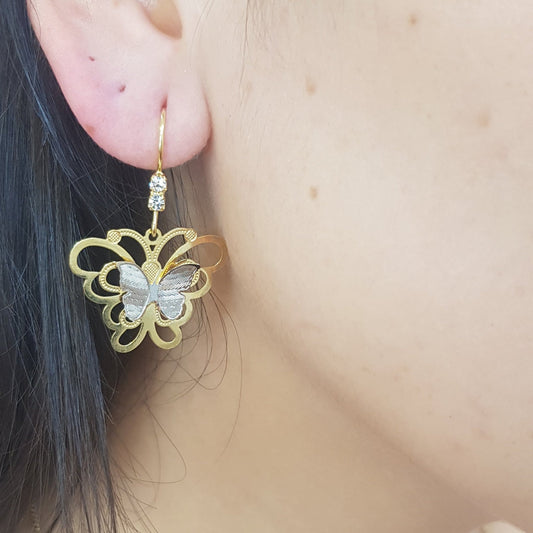 Pendientes Mariposa Filigrana TAMAÑO L Gold