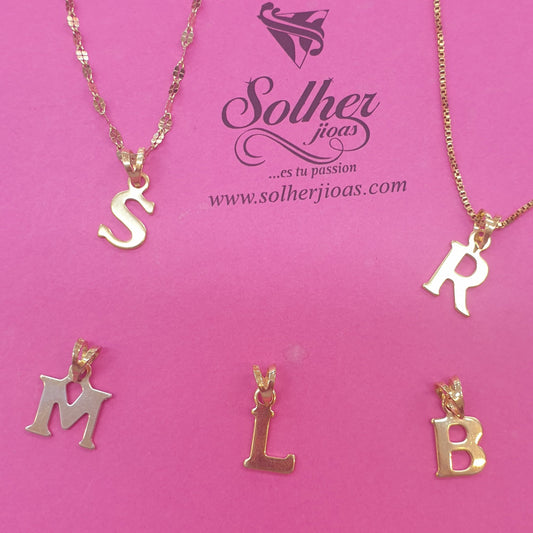 Cadena con Colgante Letras