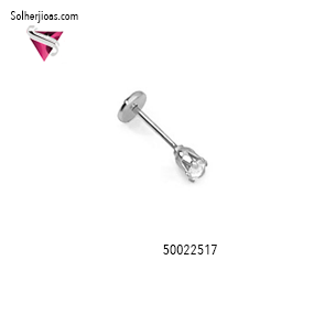 Pendientes Mini circón Plata.