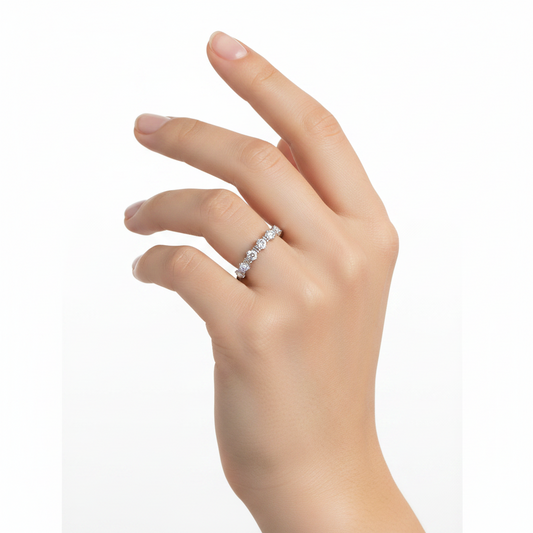 Anillo Destellos de Amor Plata
