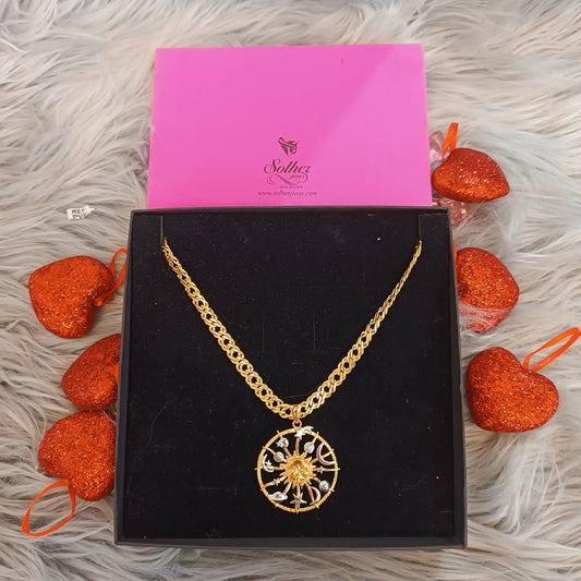 Cadena ⛓️ con Colgante Astrología T. XL Gold