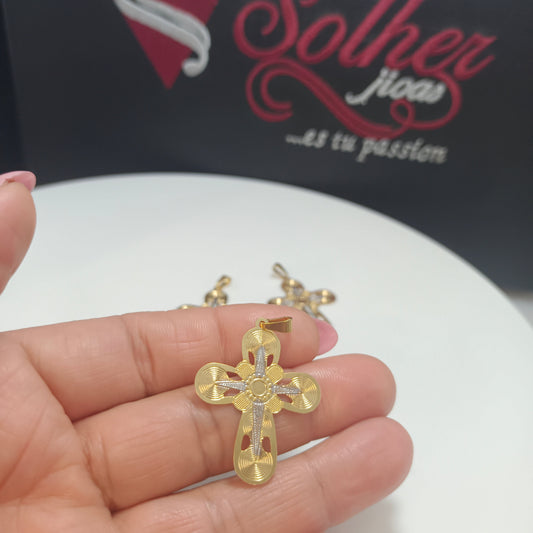 Colgante ( Dige )Cruz Tres Gold.