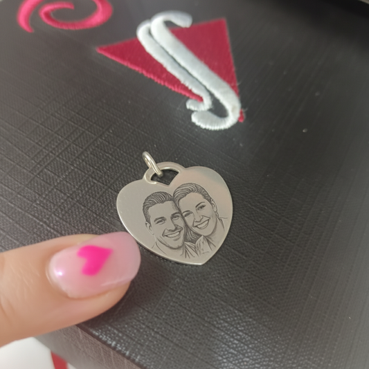 Colgante placa para personalizado plata