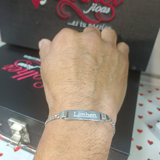 Pulsera para Personalizar Tejido Cubano 2 ml Plata