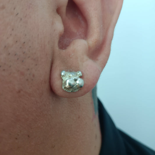 Pendientes 🐕 Perro plata