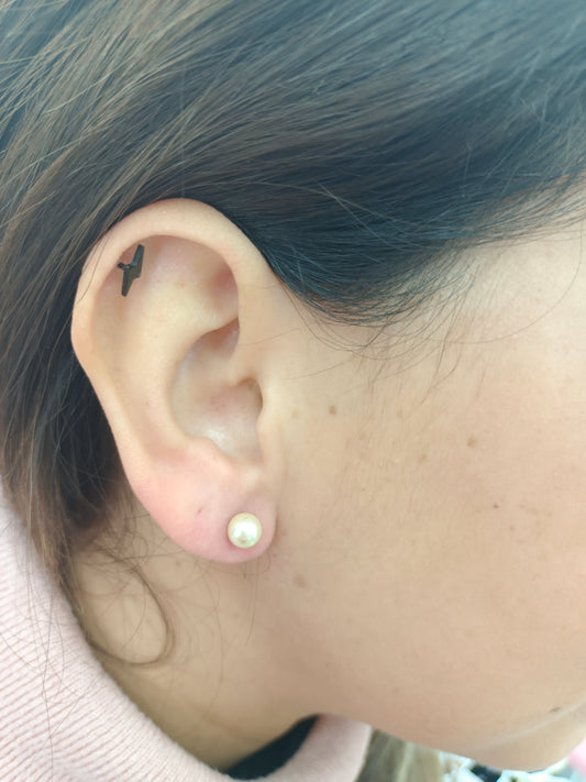 Pendientes en Perla Tamaño Nº 2