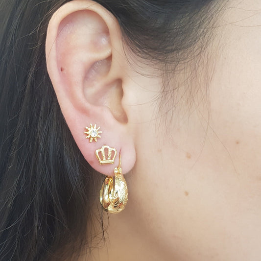 Pendientes Mini Sol Gold