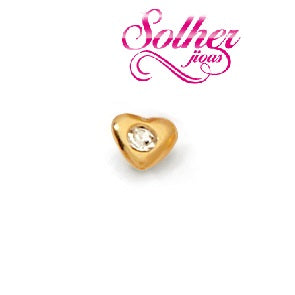 Pendientes Corazon con Mini Circón  Tamaño Nº 1