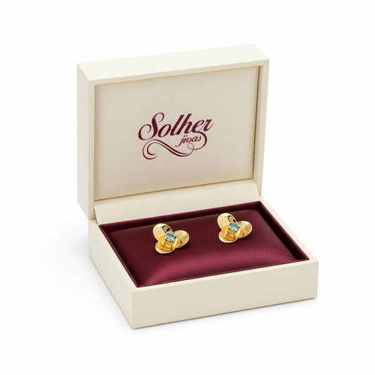 Pendientes  Flor de Primavera Gold.