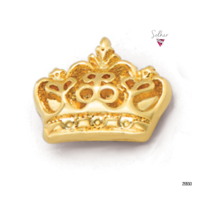 Pendientes Corona con Circonitas Gold
