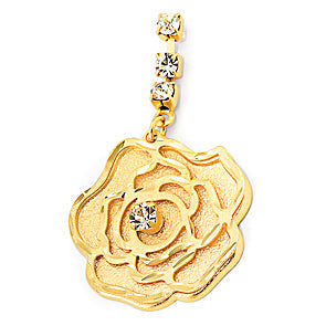 Pendientes Flor Gold.