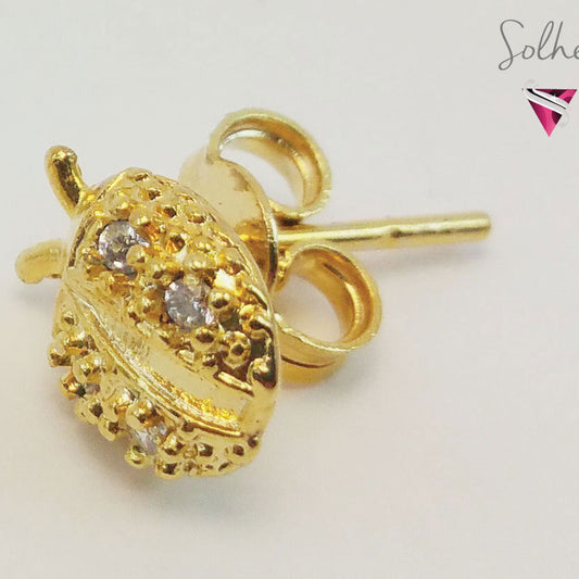 Pendiente  Mariquita   Gold.