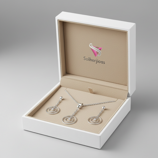 Conjunto  Columpio Circular silver