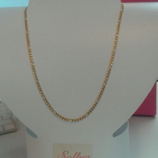 Cadena Figaro cinco Eslabones Gold.