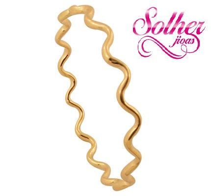 Brasalete o  Pulsera Ondas   Gold.