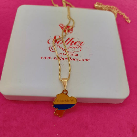 Cadena con colgante 🇪🇨   Ecuador Gold