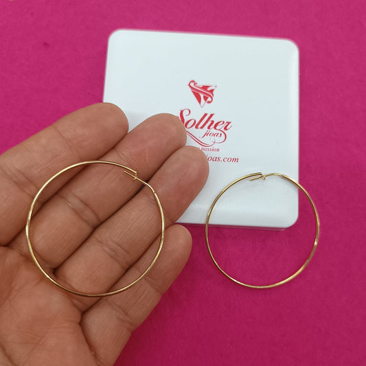 Argollas Hilo Cuadrado Tamaño  M