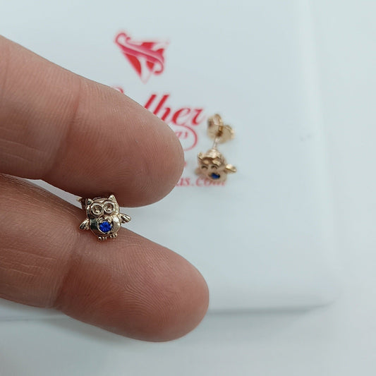 Pendientes  Búho 🦉 con Circonitas .