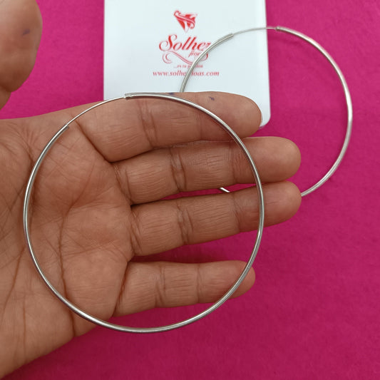 Argollas Zaray  XXL plata