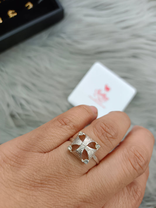 Anillo Circonitas  Plata