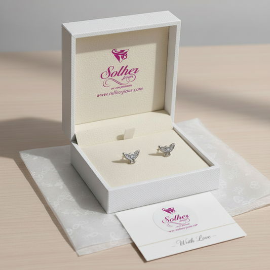 Pendientes Paloma Simbología del  Espíritu Santo  Plata