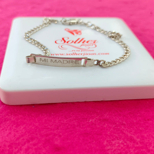 Pulseras Mi Madre Plata