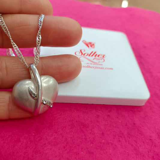 Gargantilla Madre de corazón ❤️ Plata