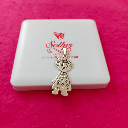 Colgante Niña Personalizado Plata