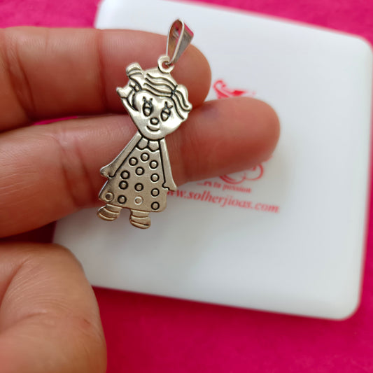 Colgante Niña Personalizado Plata