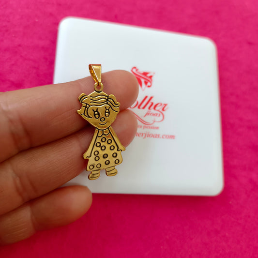 Colgante Niña Personalizado GOLD