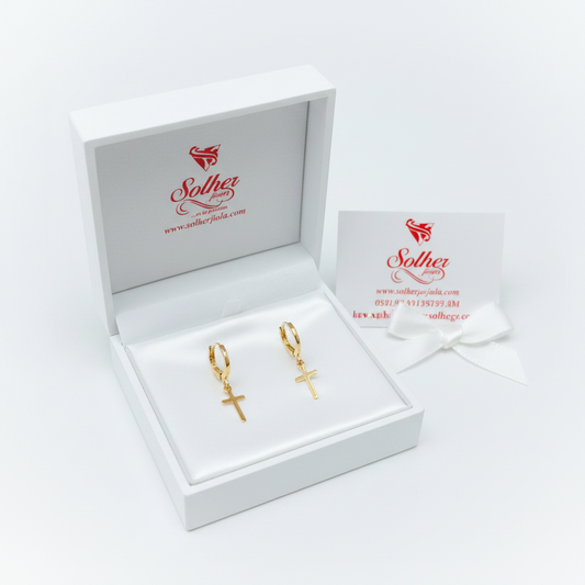 Argollas Cruz M Gold.
