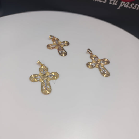 Colgante ( Dige )Cruz Tres Gold.