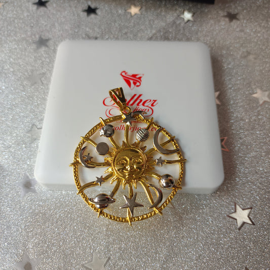 Colgante Astrología T. XL Gold.