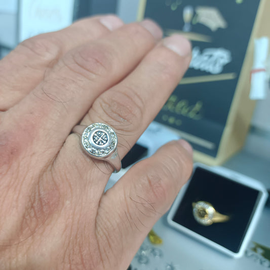 Anillo Circonitas  Plata