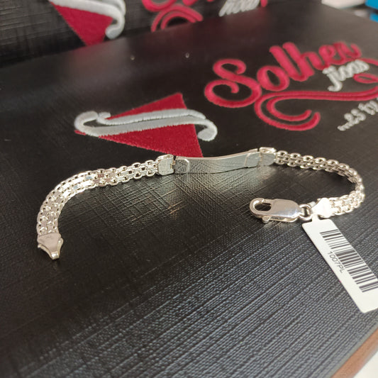 Pulsera para Personalizar Plata Tejido Chino.