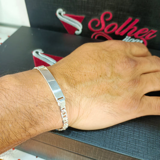 Pulsera para Personalizar Plata Tejido Ancla 3 ML.