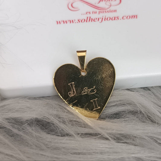 Colgante Corazón ❤️ para personalizar Gold.