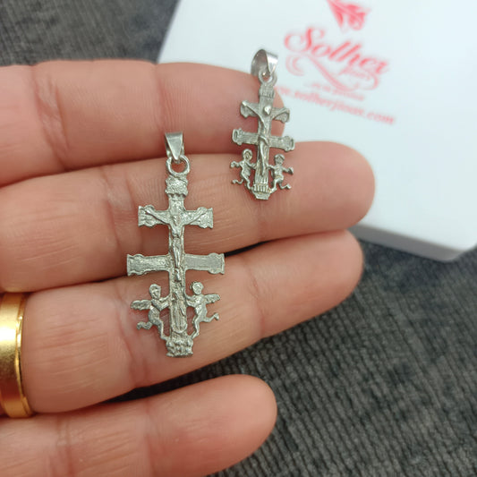 Colgante Cruz  Caravaca Silver T:M