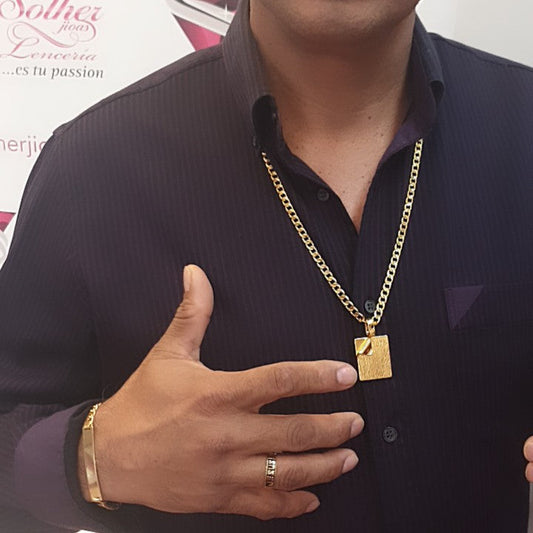 Cadena con Colgante Pergamino Gold.