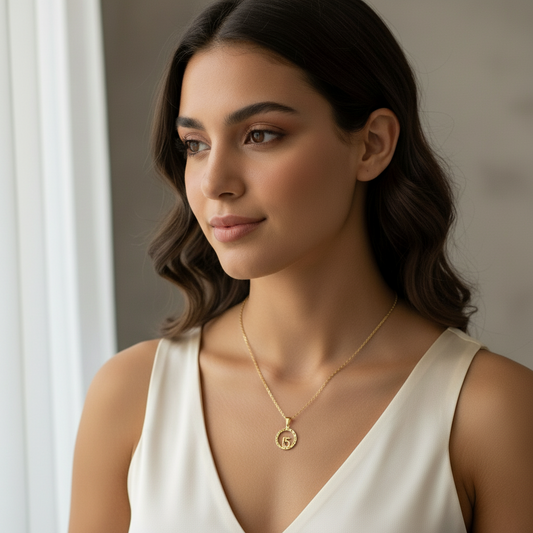 Cadena con Colgante  Quince  Aro Gold.-