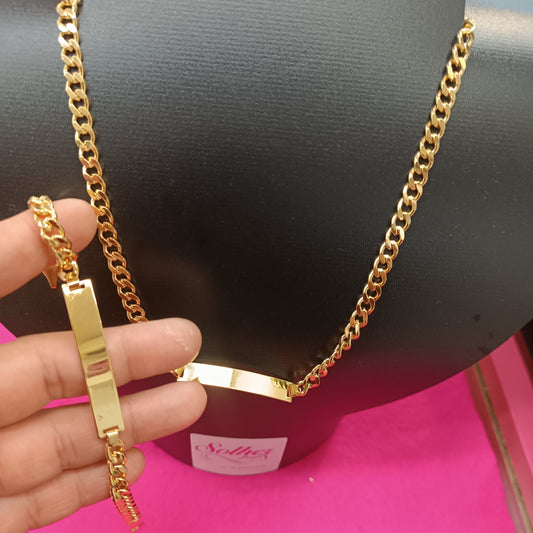 Pack Pulsera y Gargantilla Personalizado Gold.