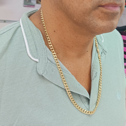 Cadena Tejido Cubano Gold.